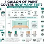 1 gallon of paint covers how many feet