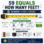59 equals how many feet