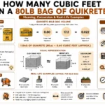 How Many Cubic Feet in a 80lb Bag of Quikrete