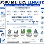 how many feet is 3500 meters