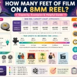 how many feet of film on a 8mm reel