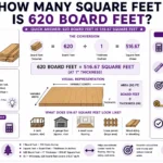 how many square feet is 620 board feet