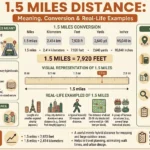 how many feet are in 1.5 miles