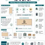 how many square feet is 4 by 8