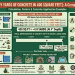 how many yards of concrete in 400 square feet
